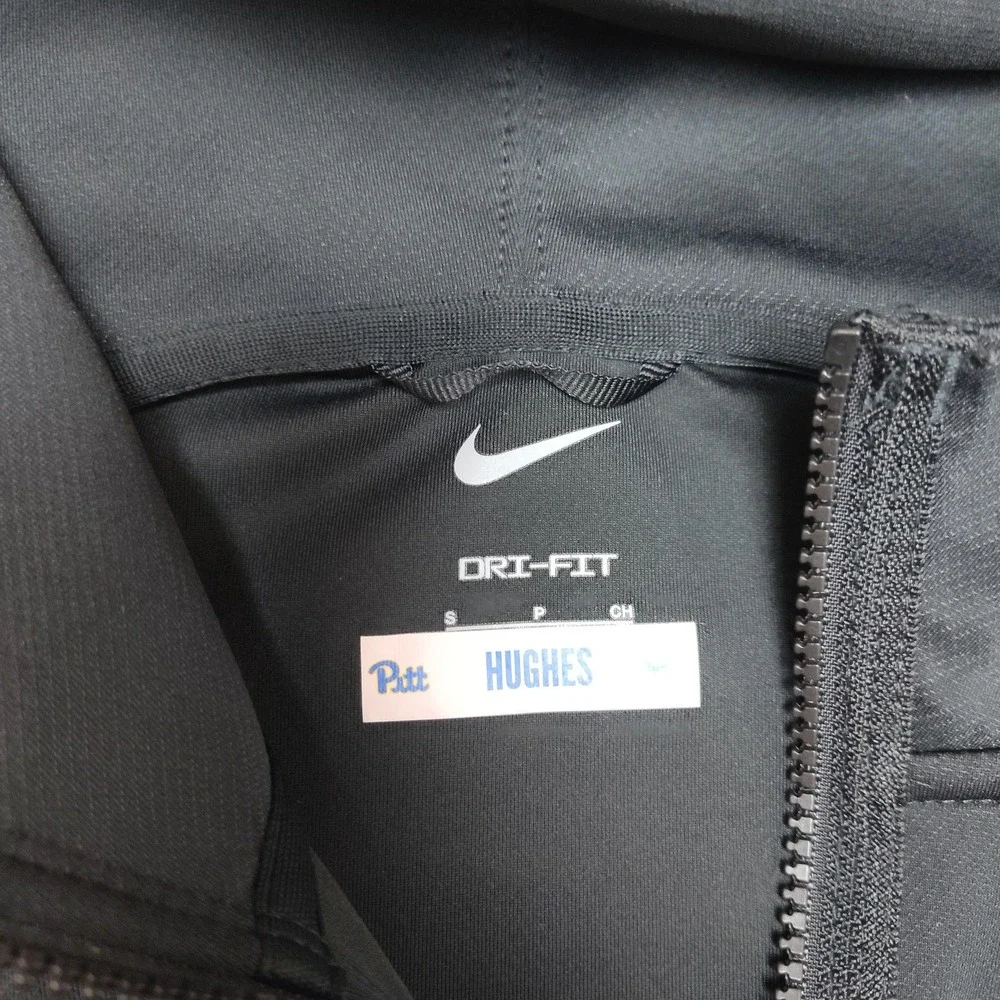 Pitt Panthers Nike Jacket‎ Womens Small Black Hooded Full Zip Dri-FIT Football